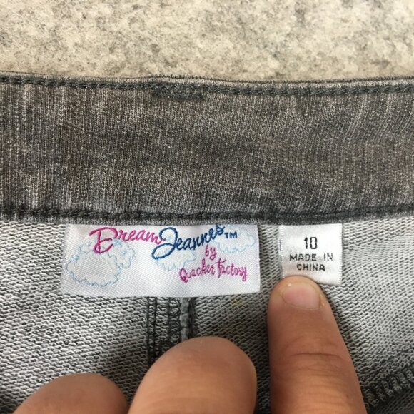 Dream Jeannes Quacker Factory Jeans 10 30 High Rise Boot Gray Soft Stretch Solid - Picture 10 of 14